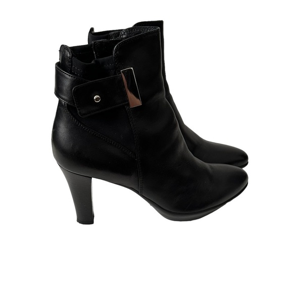 Aquatalia Shoes - Aquatalia Black Leather Ankle Booties